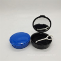 Round Night Mouth Guard Storage Box with Mirror